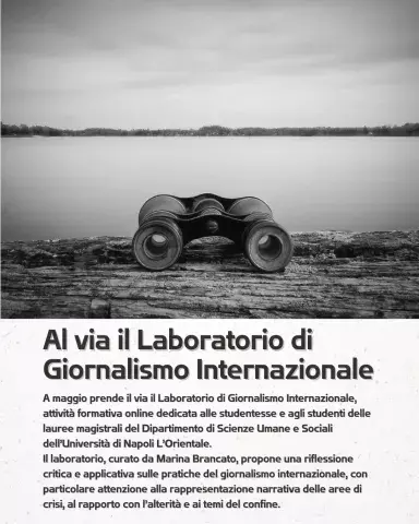 Al via il Laboratorio di Giornalismo Internazionale