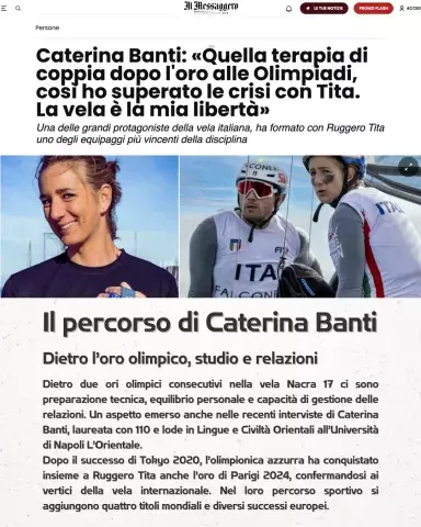 Caterina Banti dietro l’oro olimpico, studio e relazioni