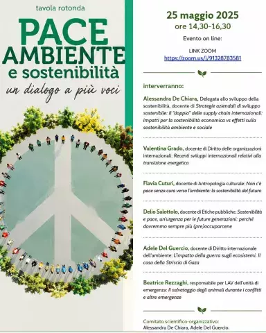 Pace, ambiente e sostenibilità: un dialogo a più voci