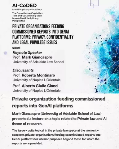 Private organization feeding commissioned reports into GenAI platforms