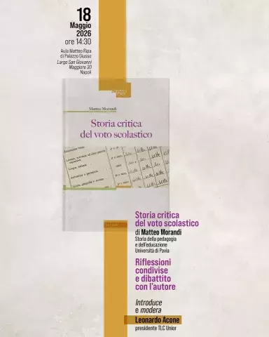 TLC Storia critica del voto scolastico, di Matteo Morandi Riflessioni condivise e dibattito con l'autore