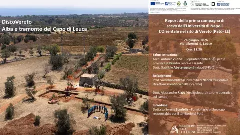 CONFERENZA STAMPA - presentazione dei risultati della prima campagna di scavo a Vereto 