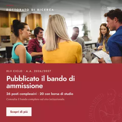 Pubblicato il bando per il Dottorato di ricerca XLII ciclo