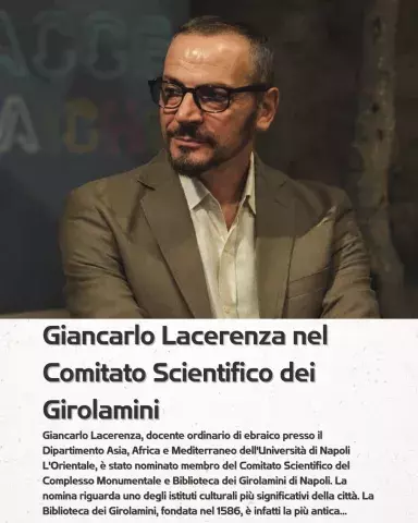 Giancarlo Lacerenza nominato nel Comitato Scientifico del Complesso Monumentale e Biblioteca dei Girolamini