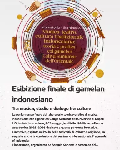 Esibizione finale di gamelan indonesiano