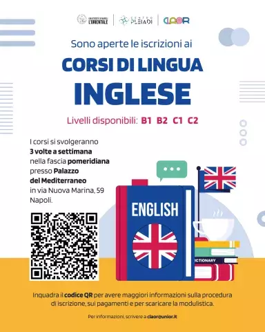 Corsi di inglese sono aperte le iscrizioni