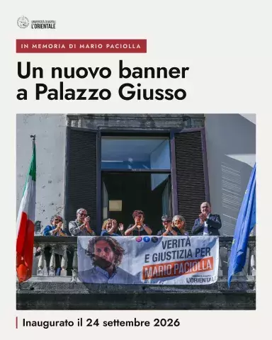 A Palazzo Giusso un nuovo banner dedicato a Mario Paciolla